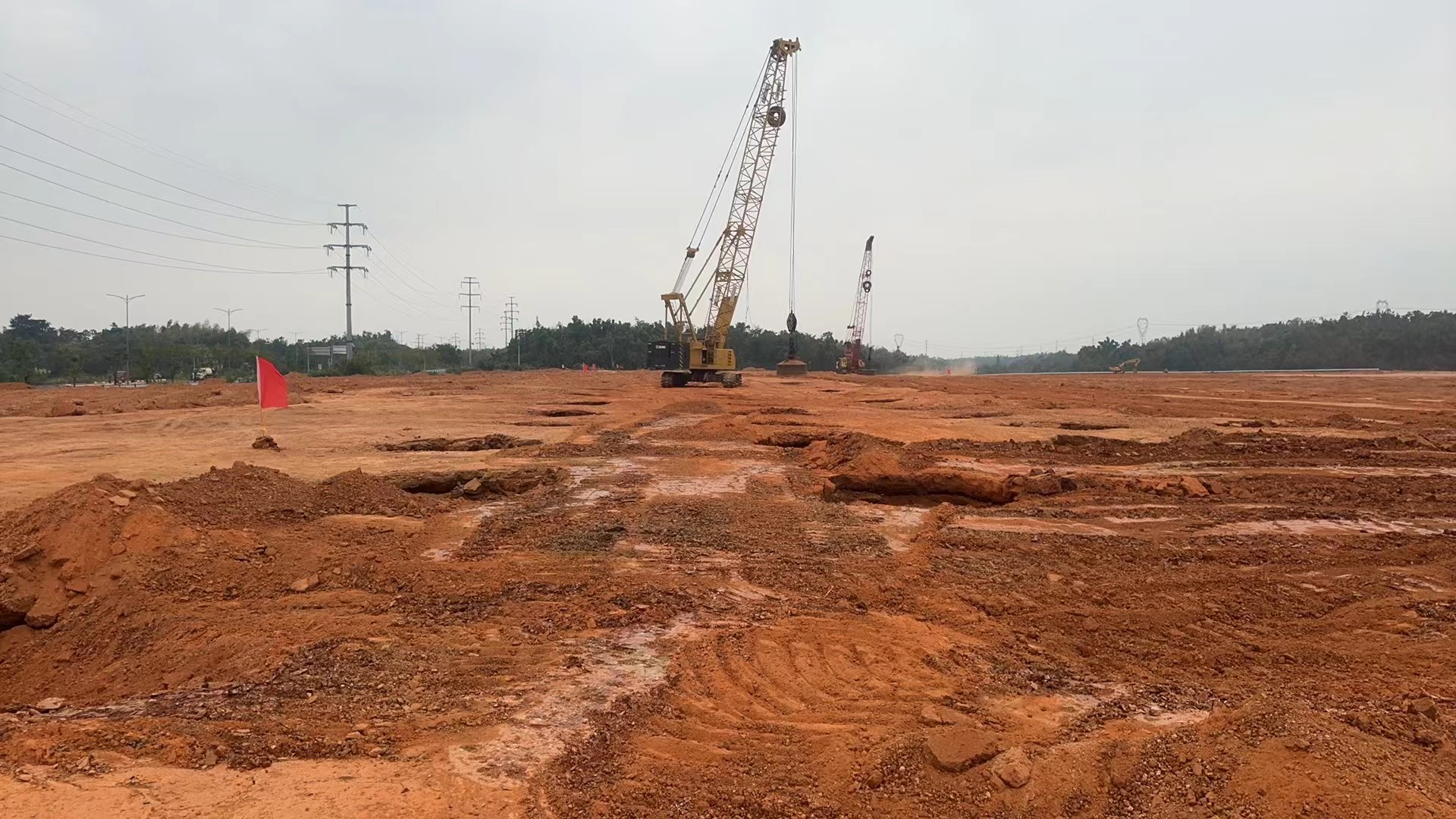 景德镇强夯公司施工江西方圆年产15万吨芳纶新材料强夯工程